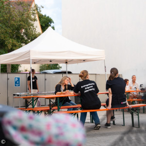 Pavillon mit Mission EineWelt