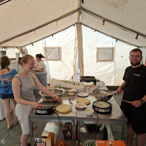 Crepebacken in der Küche